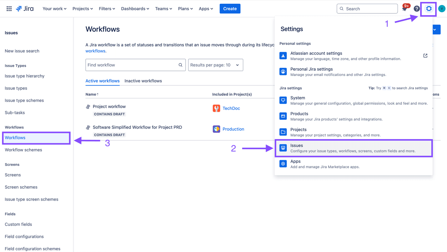 Jira screenshot